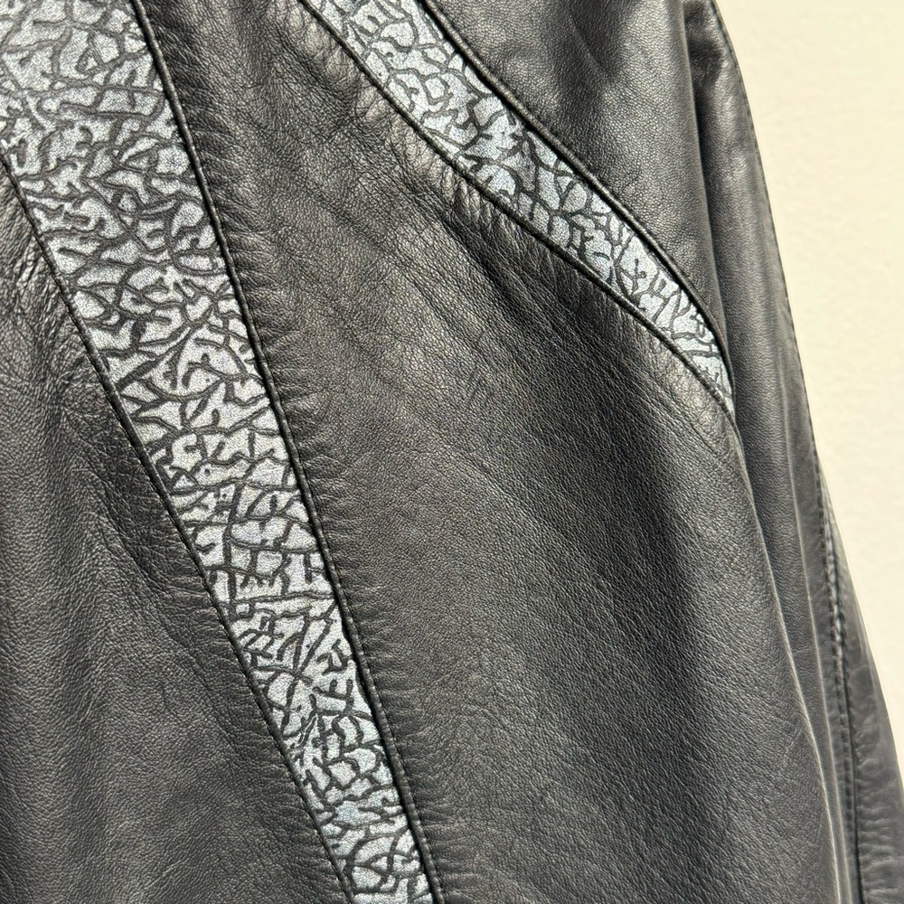 LYZANT Black Leather‎ jacket L - Picture 13 of 14